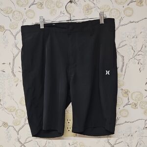Hurley Black Hybrid Shorts for Versatile Performance